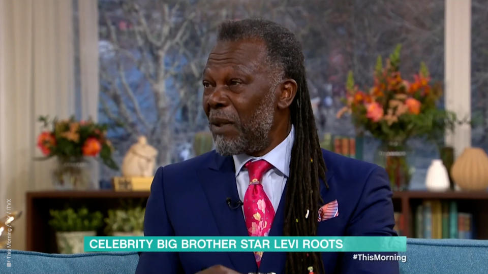 Levi Roots was speaking on This Morning. (ITV screengrab)