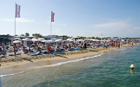 Key West Beach in front at Pampelonne, St Tropez - Credit: Till Jacket/Photononstop RM