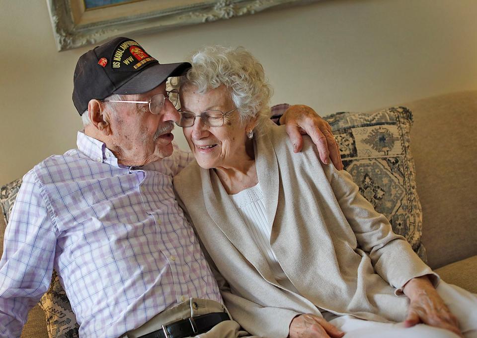Charlie and Betty Santoro, of Quincy, celebrated 75 years of marriage in April.