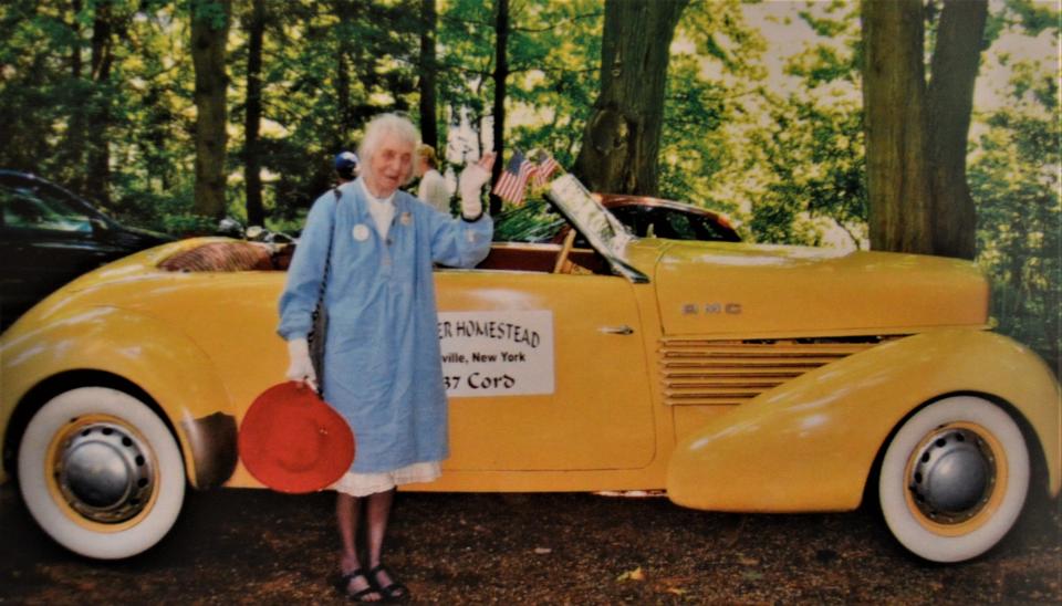 Barbara Williams often drove her adored Cord in village parades and entered it in car events.