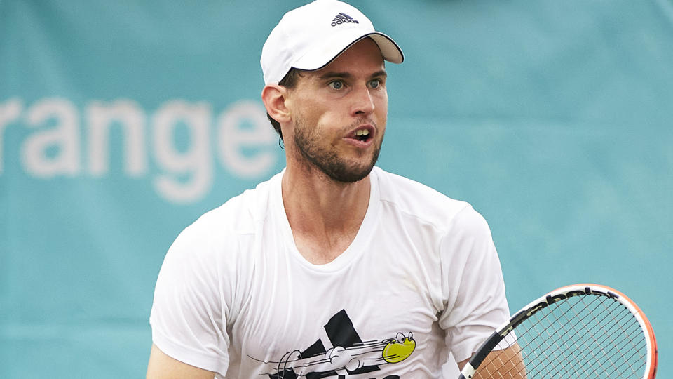 Dominic Thiem is continuing to recover from injury, with the Austrian to make a decision about attending the Australian Open by the end of December. (Photo by Manuel Queimadelos/Quality Sport Images/Getty Images)