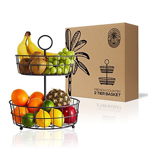 6) Regal Trunk & Co. 2 Tier Fruit Basket