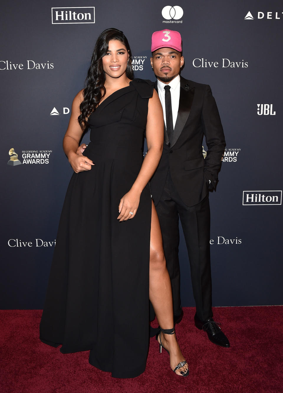 BEVERLY HILLS, CALIFORNIA – JANUARY 25: Kirsten Corley and Chance the Rapper attend the Pre-GRAMMY Gala and GRAMMY Salute to Industry Icons Honoring Sean “Diddy” Combs at The Beverly Hilton Hotel on January 25, 2020 in Beverly Hills, California. (Photo by Axelle/Bauer-Griffin/FilmMagic)