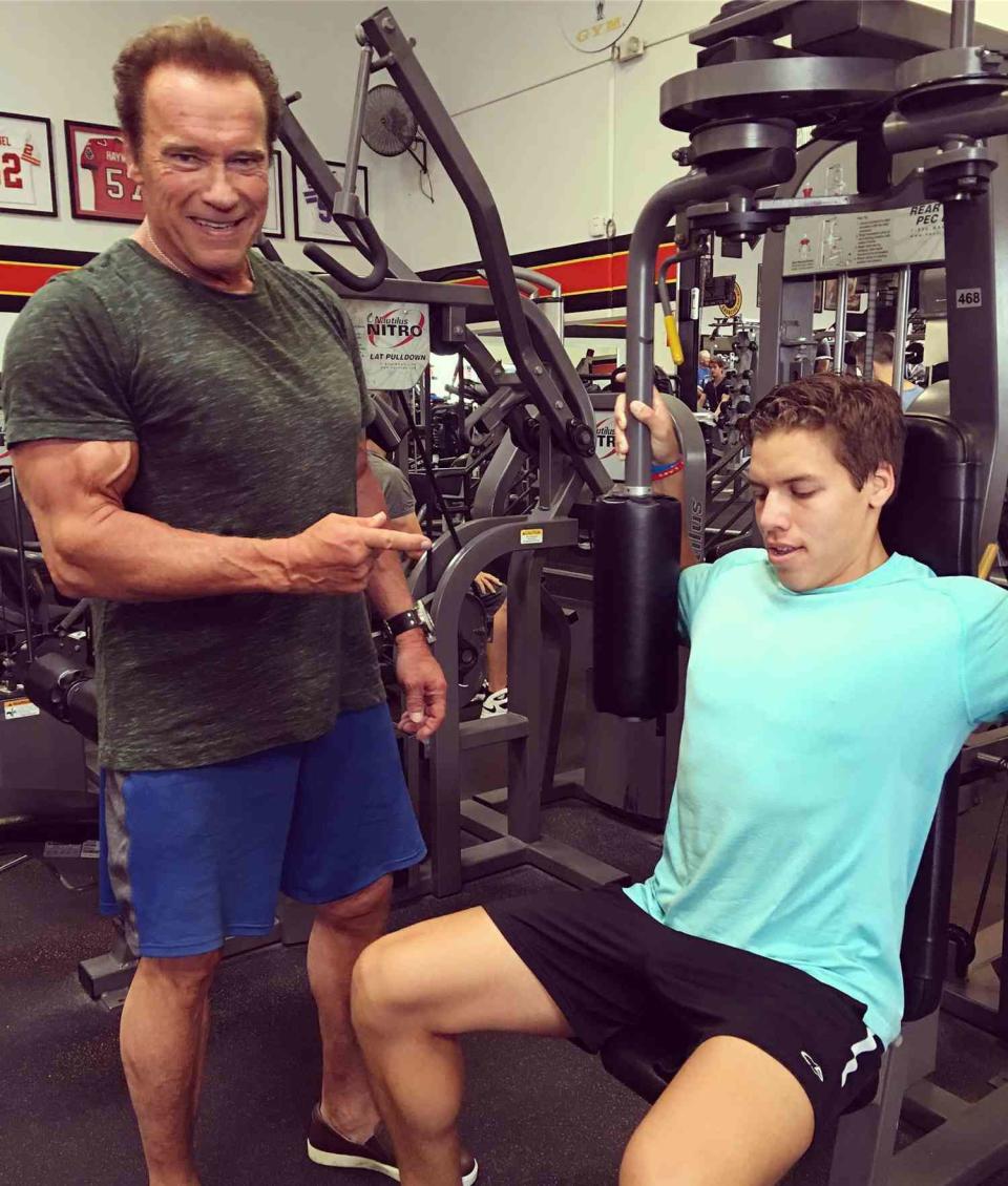 Arnold Schwarzenegger and Joseph Baena