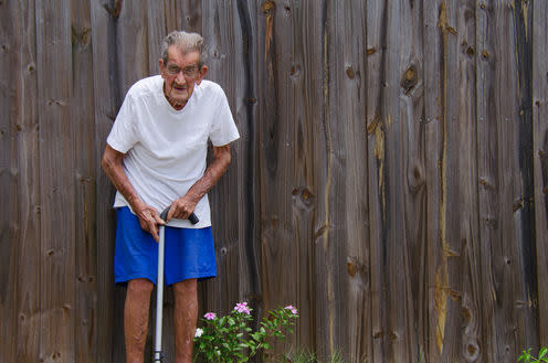 <span class="caption">Proud centenarian.</span> <span class="attribution"><a class="link " href="https://www.shutterstock.com/image-photo/frail-one-hundred-year-old-centenarian-337740239?src=u4ruZLbi_b21Sssx7lWYgA-1-13" rel="nofollow noopener" target="_blank" data-ylk="slk:Mike Focus/Shutterstock;elm:context_link;itc:0;sec:content-canvas">Mike Focus/Shutterstock</a></span>