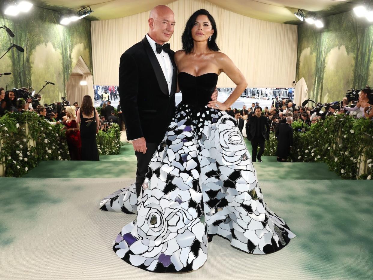 Jeff Bezos and Lauren Sànchez at the 2024 Met Gala.