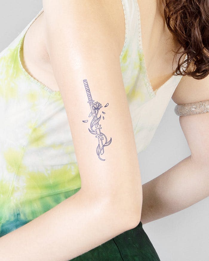 slice of life tattoo, temporary tattoos for adults