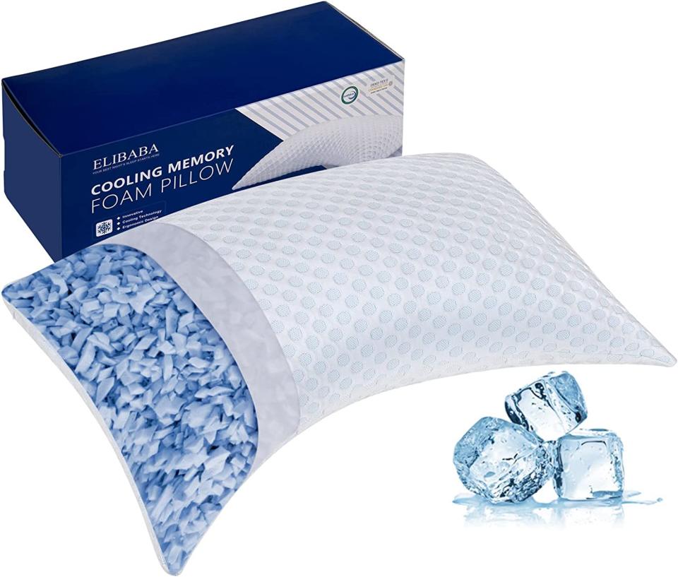 Cooling Side Sleeper Pillows for Neck and Shoulder Pain Relief. Image via Amazon.