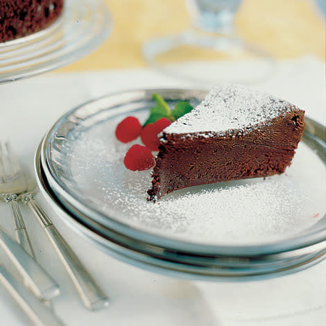 <div class="caption-credit"> Photo by: America's Test Kitchen</div><div class="caption-title">Cake Recipes</div>For birthdays, anniversaries, promotions, or very special Sunday suppers, there are plenty of reasons search for cake recipes all year 'round. We approve of them all. <br> <ul> <li> <a rel="nofollow" href="http://shine.yahoo.com/shine-food/unforgettable-chocolate-cake-mom-211000059.html" data-ylk="slk:Flourless Chocolate Cake (pictured);elm:context_link;itc:0;sec:content-canvas;outcm:mb_qualified_link;_E:mb_qualified_link;ct:story;" class="link  yahoo-link">Flourless Chocolate Cake (pictured)</a> </li> <li> <a rel="nofollow" href="http://shine.yahoo.com/food/recipes/red-velvet-cake-with-cream-cheese-frosting-1898692.html%20" data-ylk="slk:Red Velvet Cake;elm:context_link;itc:0;sec:content-canvas;outcm:mb_qualified_link;_E:mb_qualified_link;ct:story;" class="link  yahoo-link">Red Velvet Cake <br></a> </li> <li> <a rel="nofollow" href="http://shine.yahoo.com/food/recipes/tres-leches-cake-537671.html" data-ylk="slk:Tres Leches Cake;elm:context_link;itc:0;sec:content-canvas;outcm:mb_qualified_link;_E:mb_qualified_link;ct:story;" class="link  yahoo-link">Tres Leches Cake</a> </li> <li> <a rel="nofollow" href="http://shine.yahoo.com/food/recipes/carrot-cake-1898279.html" data-ylk="slk:Carrot Cake;elm:context_link;itc:0;sec:content-canvas;outcm:mb_qualified_link;_E:mb_qualified_link;ct:story;" class="link  yahoo-link">Carrot Cake</a> </li> <li> <a rel="nofollow" href="http://shine.yahoo.com/shine-food/classic-cake-pumpkin-spice-204700919.html%20" data-ylk="slk:Pumpkin Cake;elm:context_link;itc:0;sec:content-canvas;outcm:mb_qualified_link;_E:mb_qualified_link;ct:story;" class="link  yahoo-link">Pumpkin Cake </a> </li> </ul> <p> <a rel="nofollow" href="http://recipes.search.yahoo.com/search;_ylt=A2KJ3CQRR7ZQF1YAgpyDmolQ?p=cake&fr2=sb-top&fr=shine" data-ylk="slk:Find More Cake Recipes>>;elm:context_link;itc:0;sec:content-canvas" class="link ">Find More Cake Recipes>></a> <br> </p>