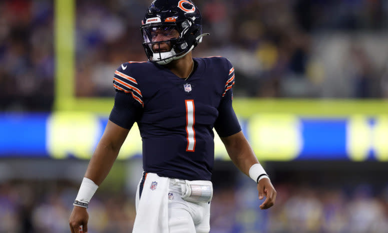 Chicago Bears quarterback Justin Fields.