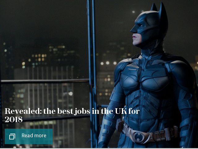 Revealed: the best jobs in the UK for 2018