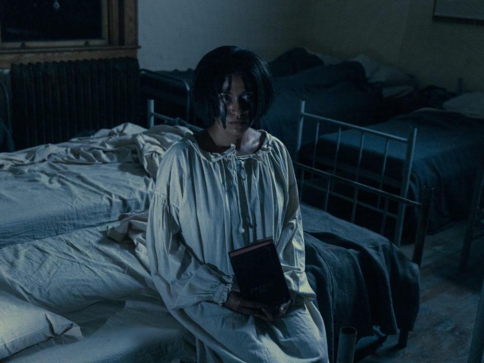 Teonna Rainwater (Aminah Nieves) is forced to attend a church-run boarding school for Indigenous youth in "1923."