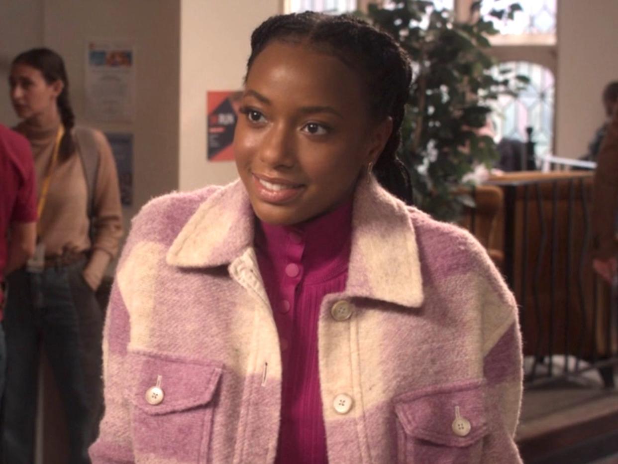 Alyah Chanelle Scott as Whitney on season two, episode two of "The Sex Lives of College Girls."