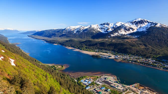 Juneau Alaska aerial view