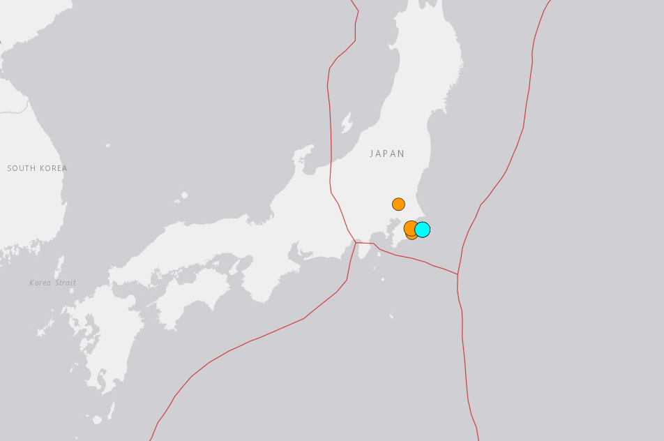 <strong>日本千葉縣1日發生規模5.2地震。（圖／USGS）</strong>