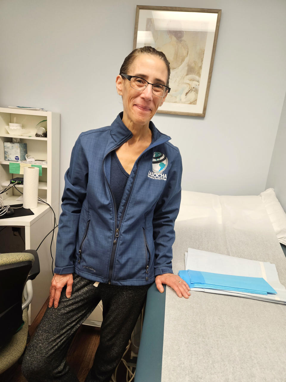 Rachel Marcus, a cardiologist and the medical director of the Latin American Society of Chagas, runs a Chagas testing clinic in northern Virginia. “We were taught that it is something we don’t see in the United States,” she says. (Paula Andalo / KFF Health News)