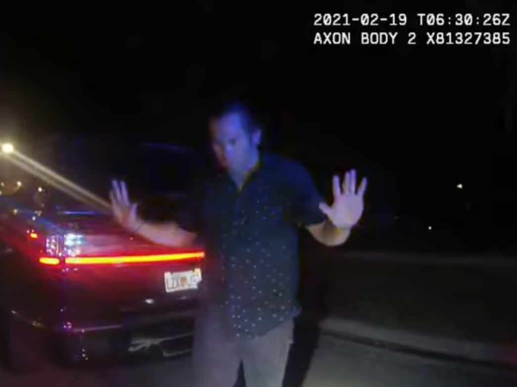Ex-MLB star Johnny Damon at a traffic stop in Florida ( Town of Windermere FL)