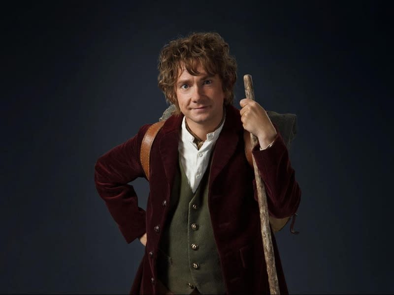 <b>Bilbo Baggins</b><br><br> The hobbit of the film’s title is a curious Bilbo Baggins (Martin Freeman), who journeys to the Lonely Mountain with the vigorous group of dwarves to reclaim a treasure stolen from them by the dragon Smaug.