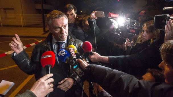 PHOTO: French prosecutor Pierre Yves Couilleau speaks to media during a press briefing near the IGS campus near Toulouse, France, Nov. 10, 2017. (Frederic Scheiber/EPA)