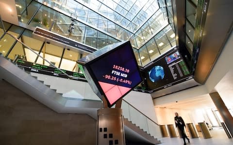 The London Stock Exchange - Credit: Leon Neal/AFP