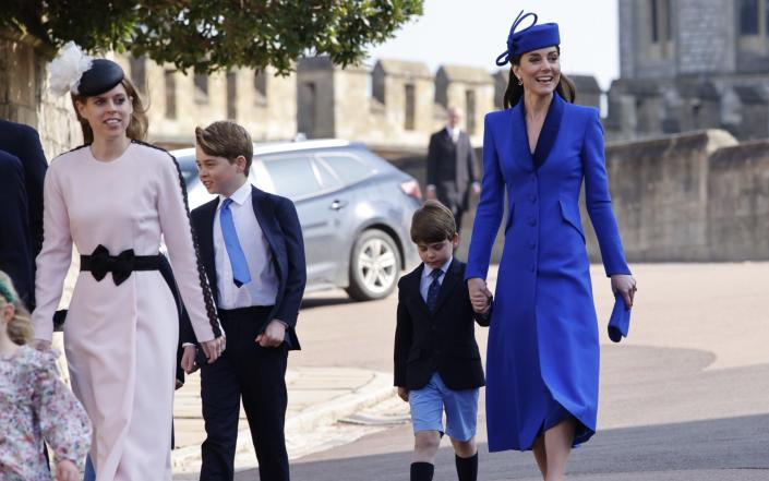 Prince Louis held the Princess' hand as they arrived - David Hartley