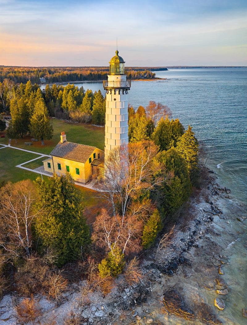 Built in 1869, iconic Cana Island Lighthouse is one of the 11 lights off the Peninsula, along with three in Kewaunee County and Green Bay, featured in the annual Door County Fall Lighthouse Festival from Sept. 29 to Oct. 1.