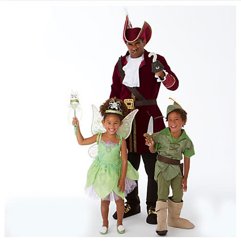 Tinkerbell, Peter Pan, and Captain Hook