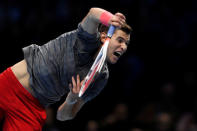 Tennis - ATP Finals - The O2, London, Britain - November 11, 2018 Austria's Dominic Thiem in action during his group stage match against South Africa's Kevin Anderson Action Images via Reuters/Tony O'Brien