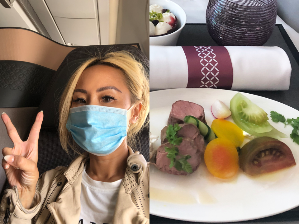 Die 22 Stunden in der Business Class waren eine tolle Erfahrung. - Copyright: Kaila Yu