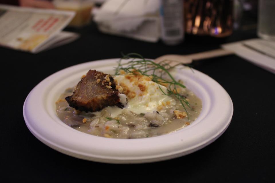 A dish from Baroncini Ristorante Italiano , one of 26 restaurants, bars and cafés participating in Top Chef: Downtown Iowa City 2023 Feb. 27 at the Graduate Hotel in Iowa City.