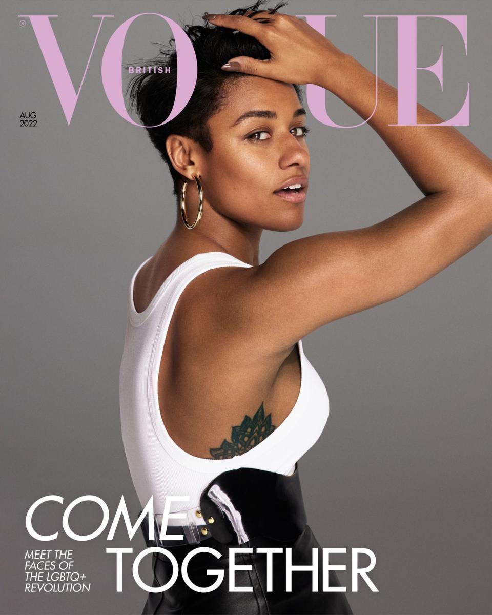 Ariana DeBose on the cover of British Vogue’s August 2022 edition (Vogue)