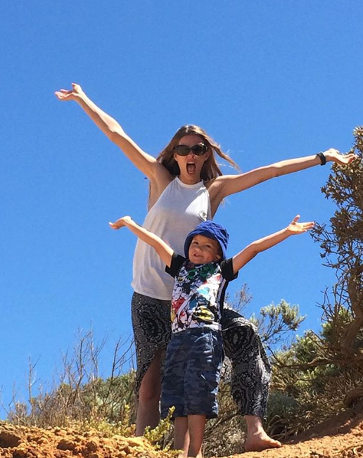 Cassi already has a seven-year-old son she shares with boyfriend Brad Saul. Photo: Instagram/cassivandendungen