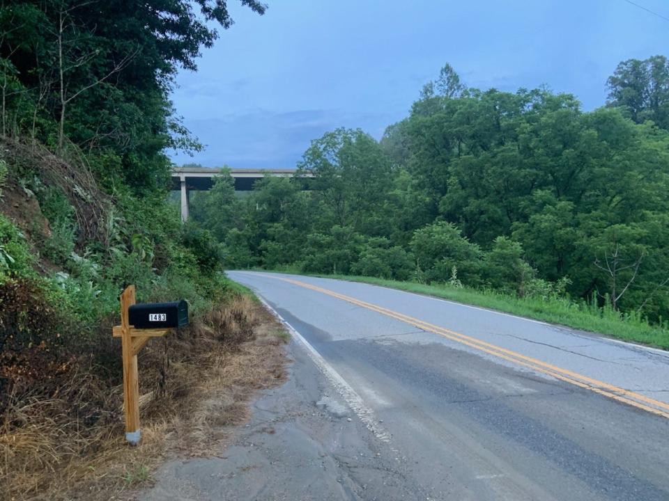 Pictured is Long Ridge Ridge Road, near where the road forks off from Forks of Ivy Road. A 29-unit subdivision, Long Ridge Heights, is proposed for 1309 Long Ridge Road.