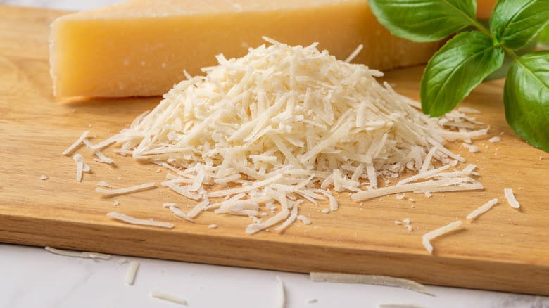shredded Romano cheese