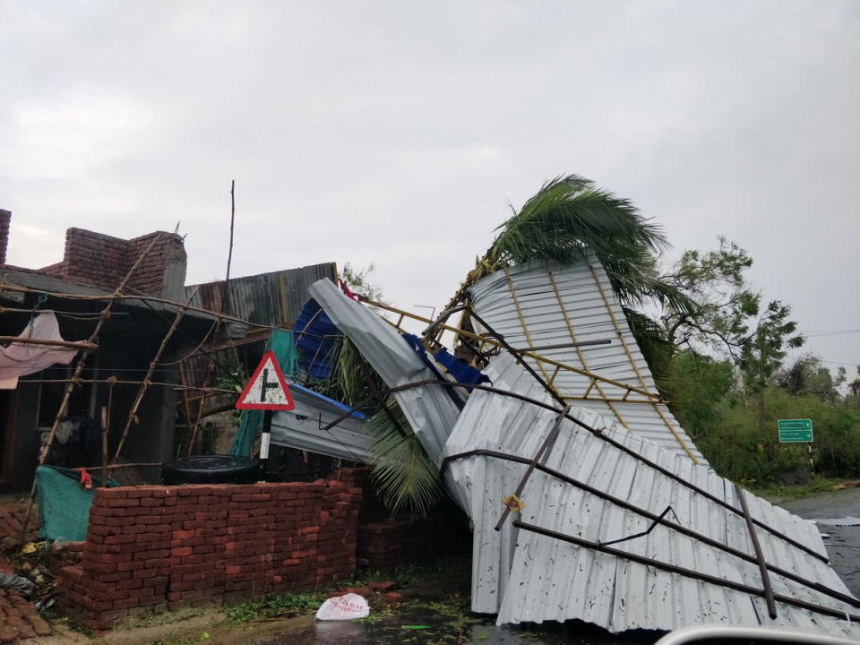 The aftermath of cyclone Gaja is seen in Tamil Nadu