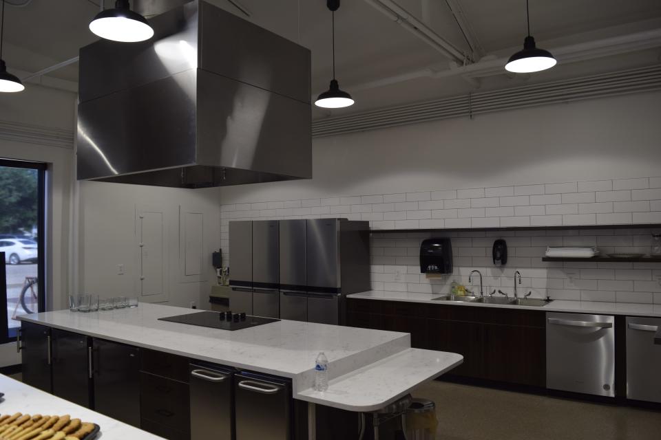 Part of the renovations to the Salina Art Center includes the addition of the JRI Kitchen, which will incorporate the culinary arts. The art center reopened Wednesday after renovating and updating its building.