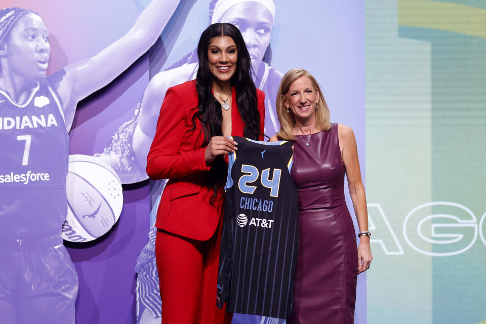 Kamilla Cardoso's WNBA debut will have to wait. (Sarah Stier/Getty Images)