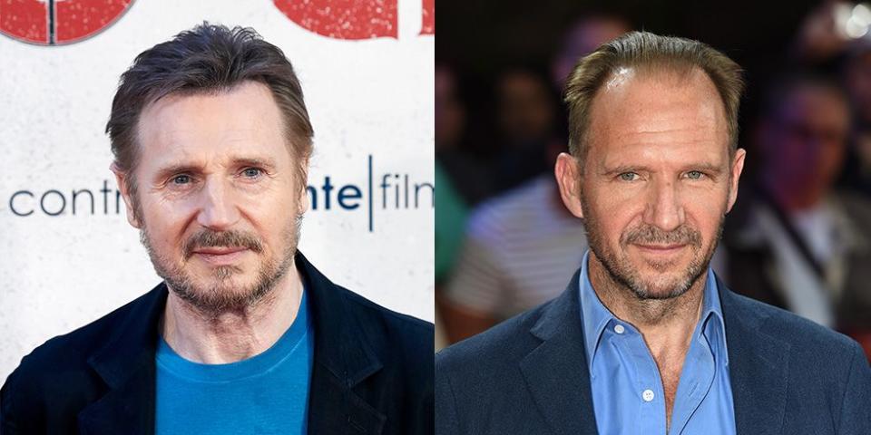 <p>With their piercing blue eyes and perfectly groomed facial hair, can you blame fans for mixing up Liam Neeson and Ralph Fiennes? </p>