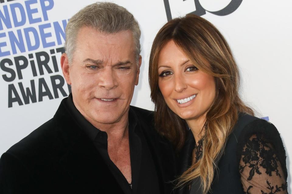 Ray Liotta and Jacy Nittolo attend the 2020 Film Independent Spirit Awards