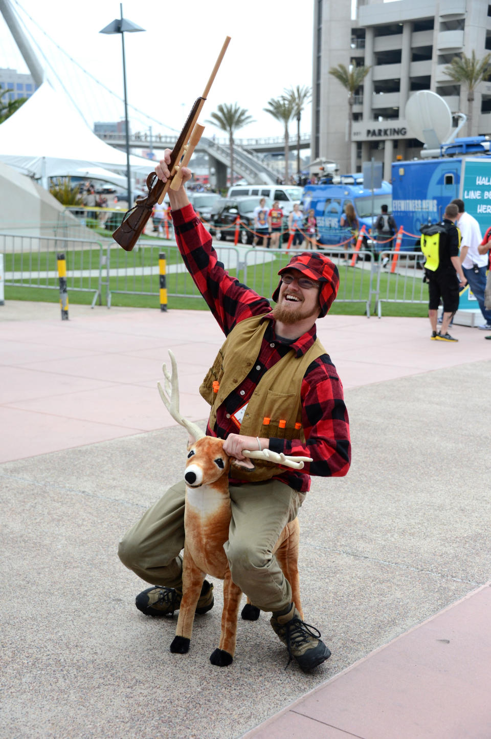 SAN DIEGO, CA - JULY 12: A fan attends Comic-Con International 2012 at San Diego Convention Center on July 12, 2012 in San Diego, California. (Photo by Frazer Harrison/Getty Images)