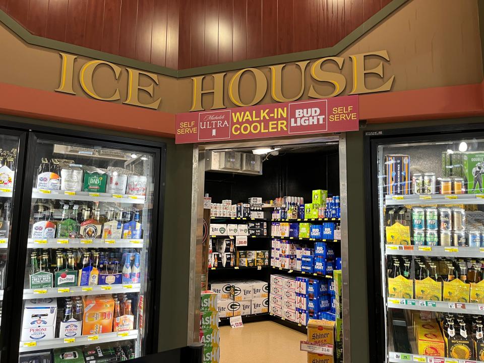 Piggly Wiggly's walk-in beer fridge.