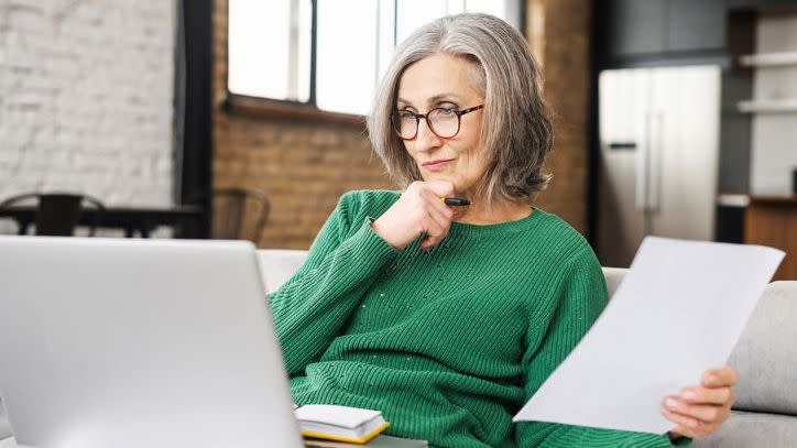 A woman who recently retired contemplates what to do with her 403(b) account.