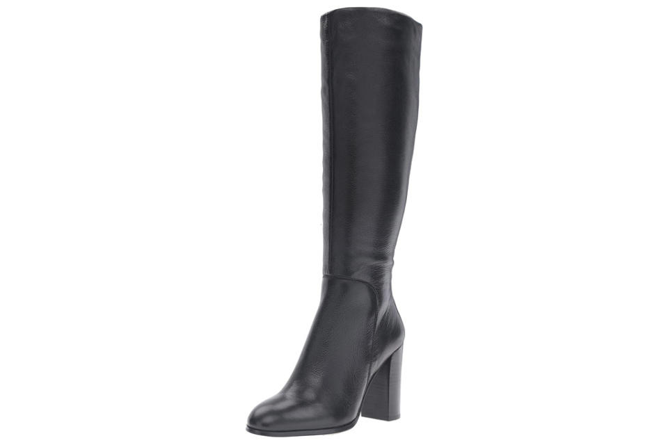 black boots, leather, knee high, over the knee, kenneth cole
