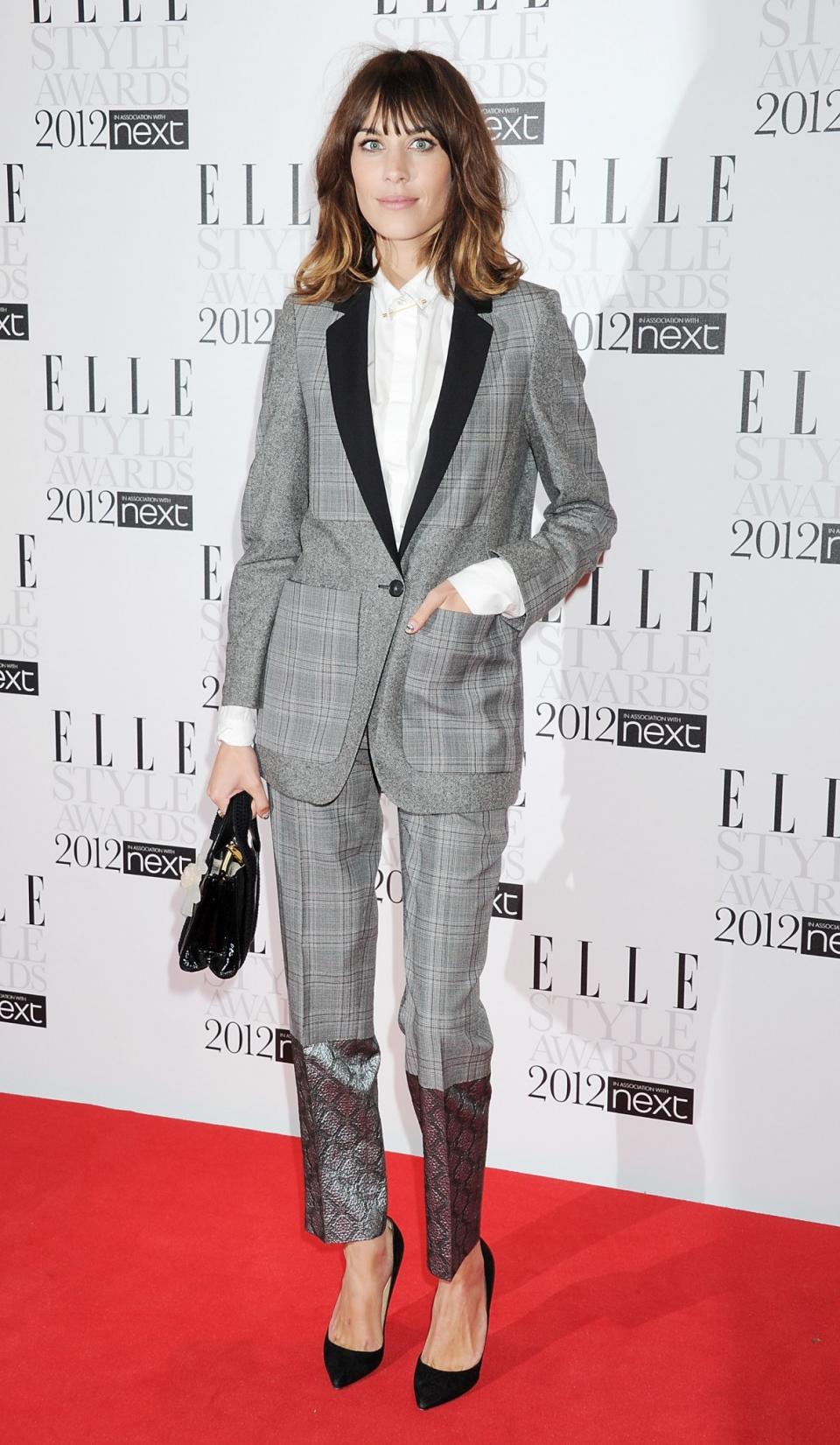 February 2012: Alexa Chung at the Elle Fashion Awards