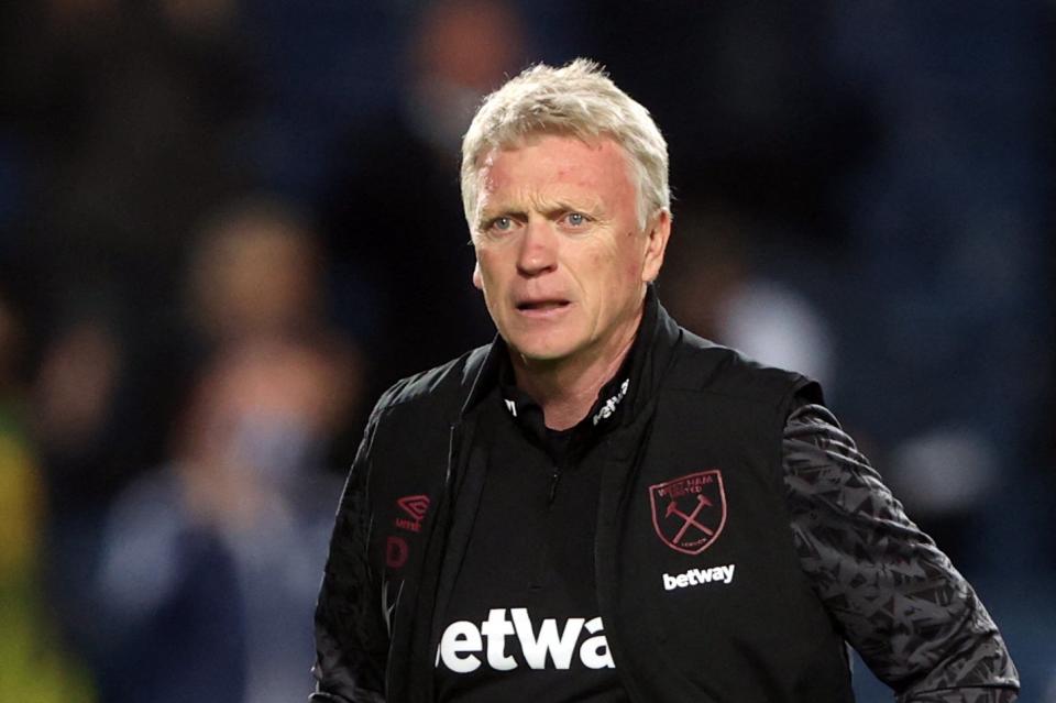 <p>David Moyes’ West Ham are within touching distance of European football next season</p> (POOL/AFP via Getty Images)