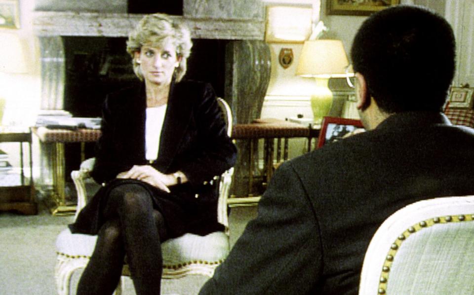 Princess Diana is interviewed by Martin Bashir in 1995 - PA/BBC SCREEN GRAB/PA Wire