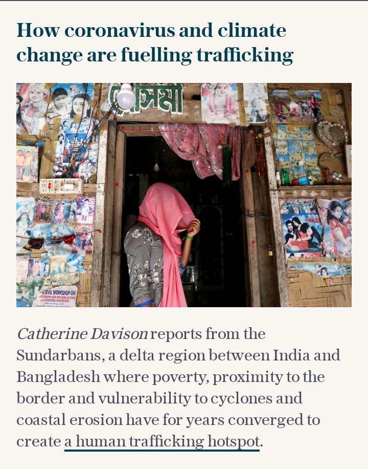 Twin crises of coronavirus and climate change put girls in India at risk of trafficking