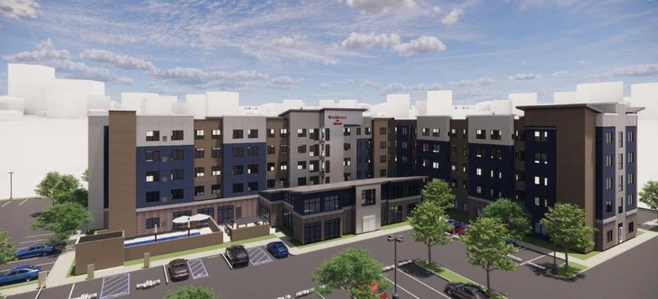 A new Residence Inn Marriott will be constructed adjacent to the Avid Hotel, which is presently under construction behind Dutch Bros. Coffee in Victorville.