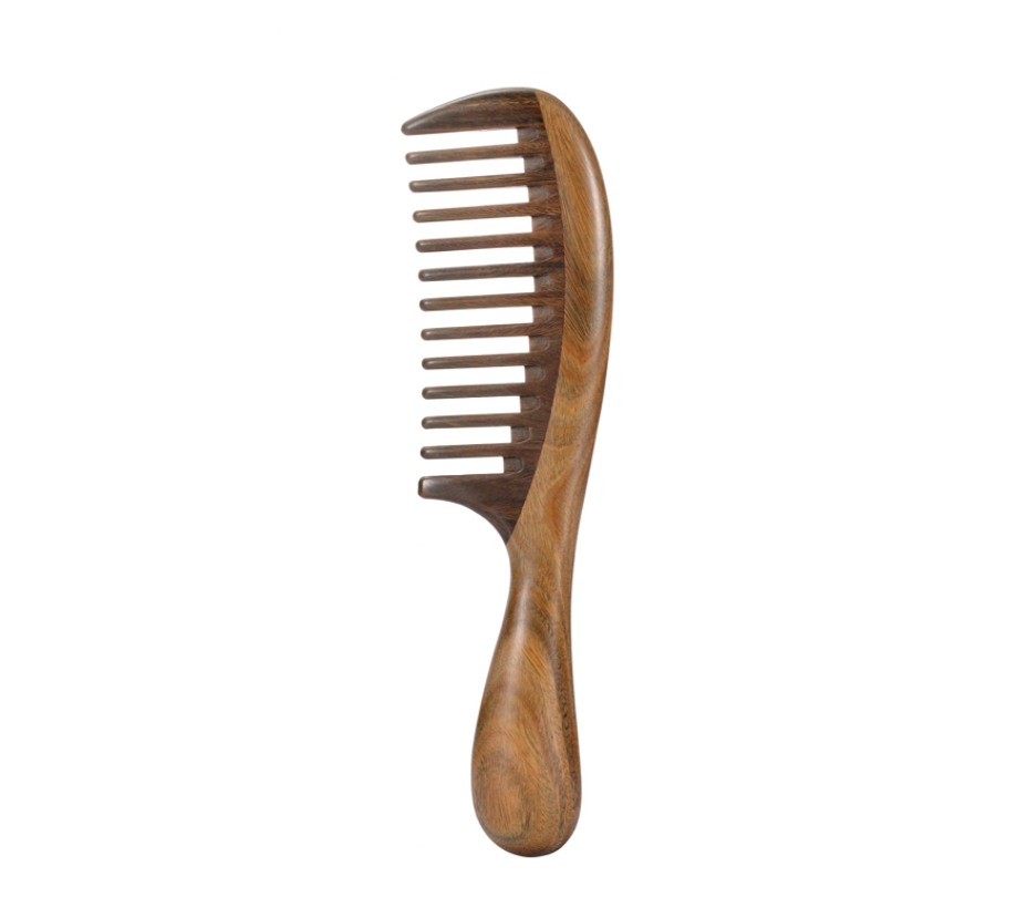 8) Louise Maelys Sandalwood Wide Tooth Comb
