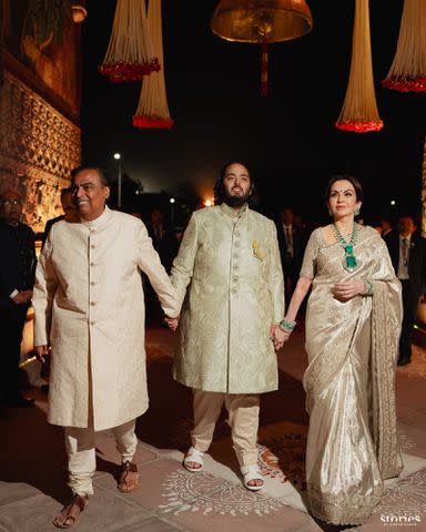 <p>Stories by Joseph Radhik</p> Anant Ambani wearing the lion brooch